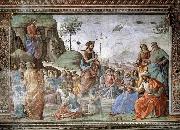GHIRLANDAIO, Domenico Preaching of St John the Baptist oil painting on canvas